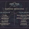 Prezentujemy rozkład Signing Sessions na Prog In Park III 